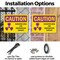 Signmission Radiation & Laser Sign, 7 in H x 10 in W, Plastic, Rectangle OS-2PACK-CR-P-710-L-10155 - alternate 2